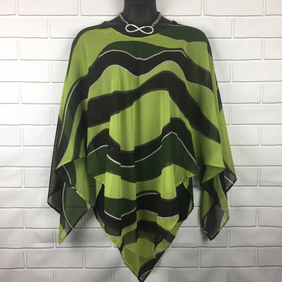 Erika Brooke Women Bohemian Sheer Tunic Size 14 - Picture 1 of 8